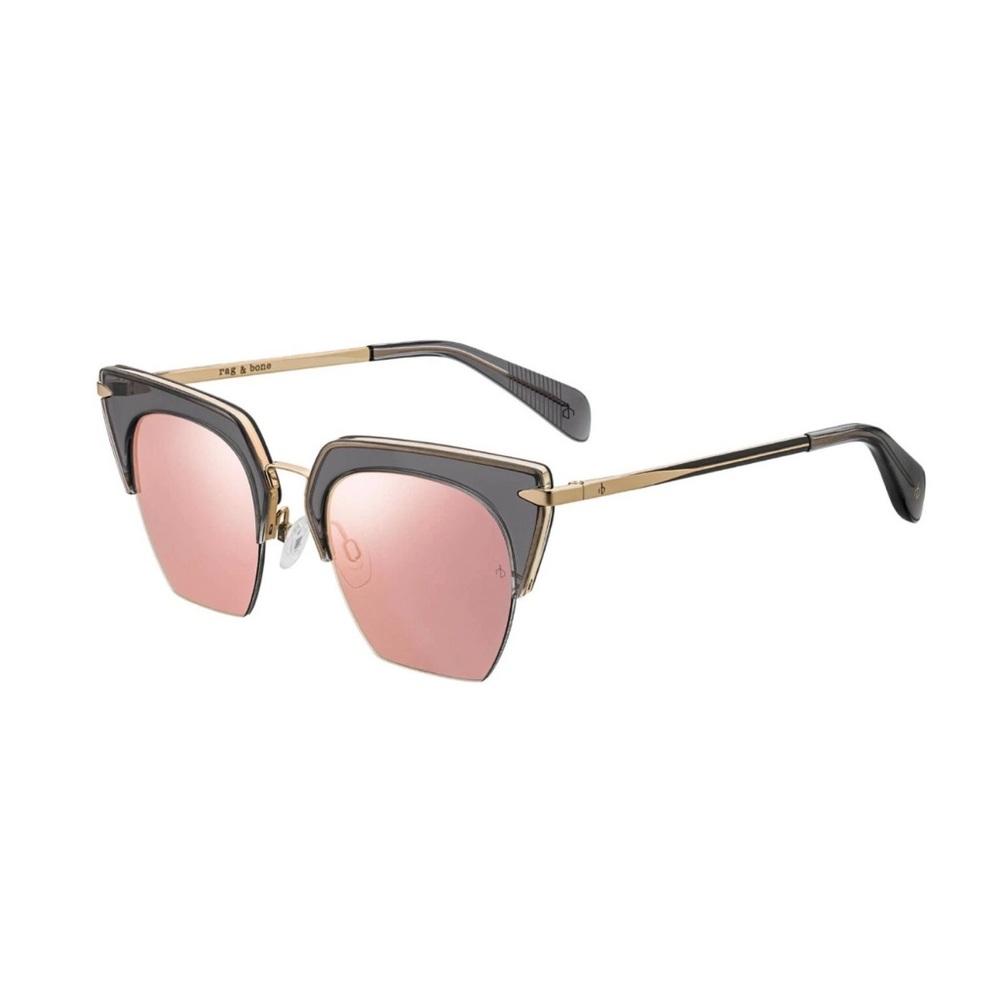 NWOT Rag & Bone Gradient Rimless Geometric Sunglasses - Picture 2 of 5